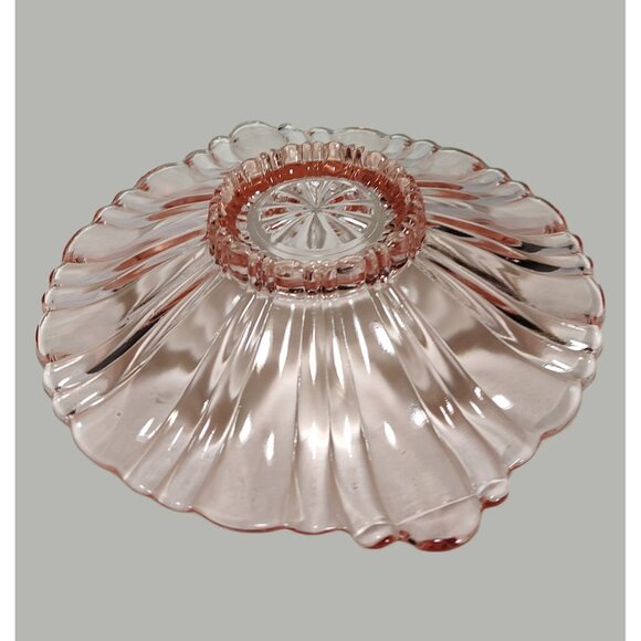 Pink Depression Glass Old Cafe Candy Dish Vintage, 1930's - Picture 6 of 6